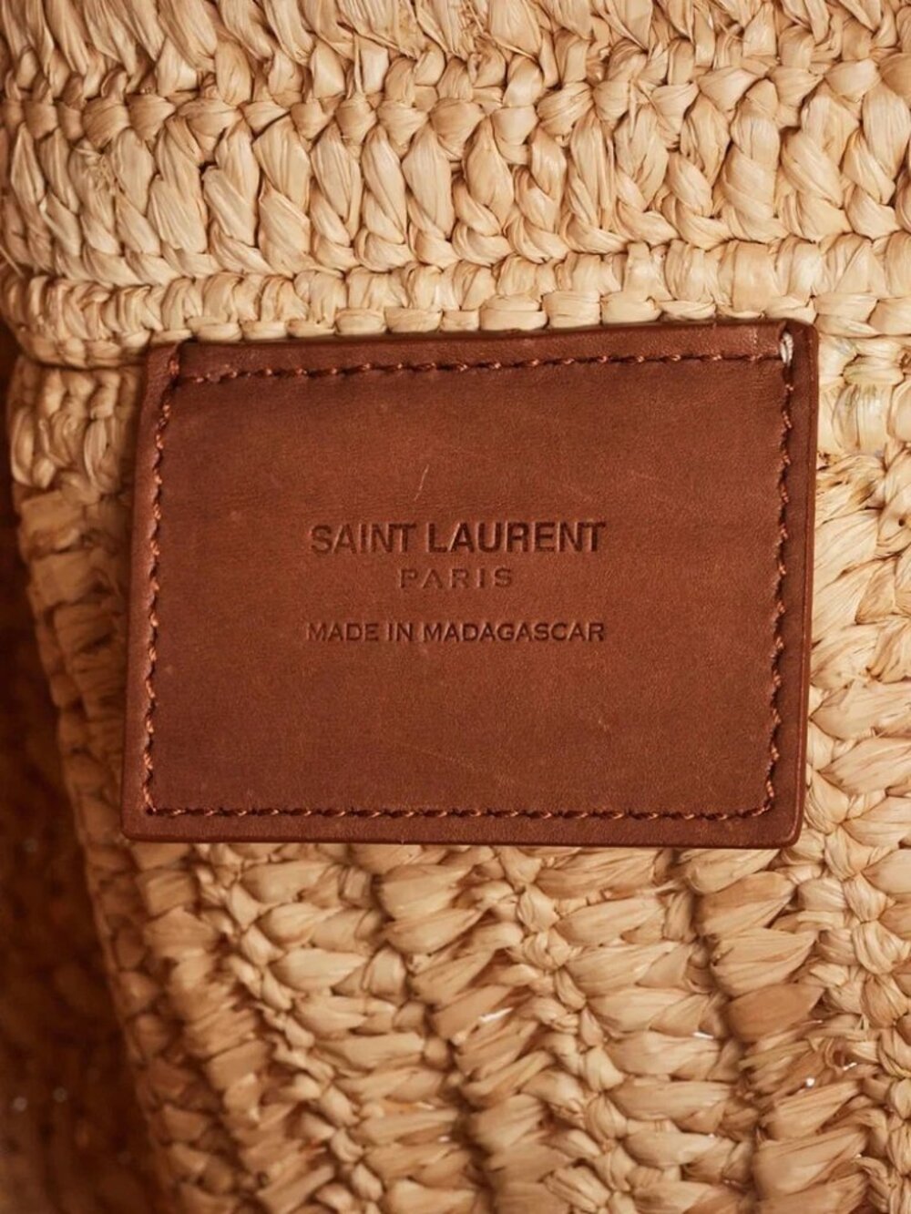 Yves Saint Laurent Natural and Brown Leather Roady Fringe Shoulder Bag - Picture 7 of 9